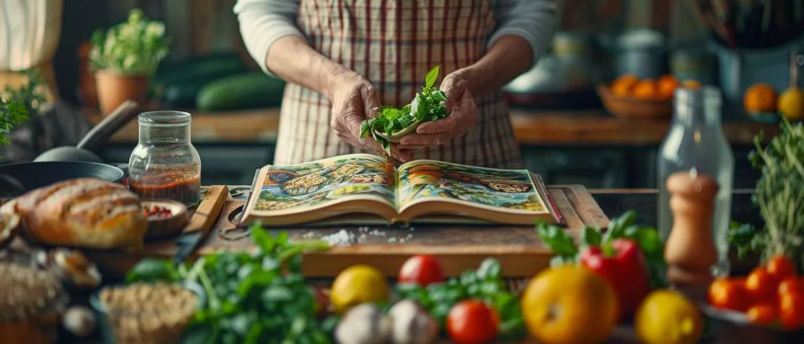 Nurse discovers plant-based recipes with excitement in her kitchen
