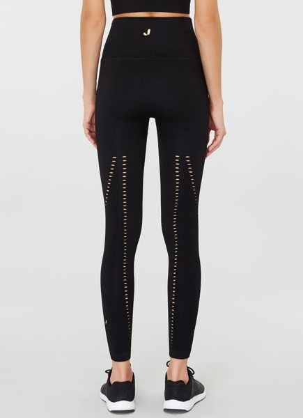 Jerf Womens Sanibel Black Seamless Active Leggings Econyl - Image 5