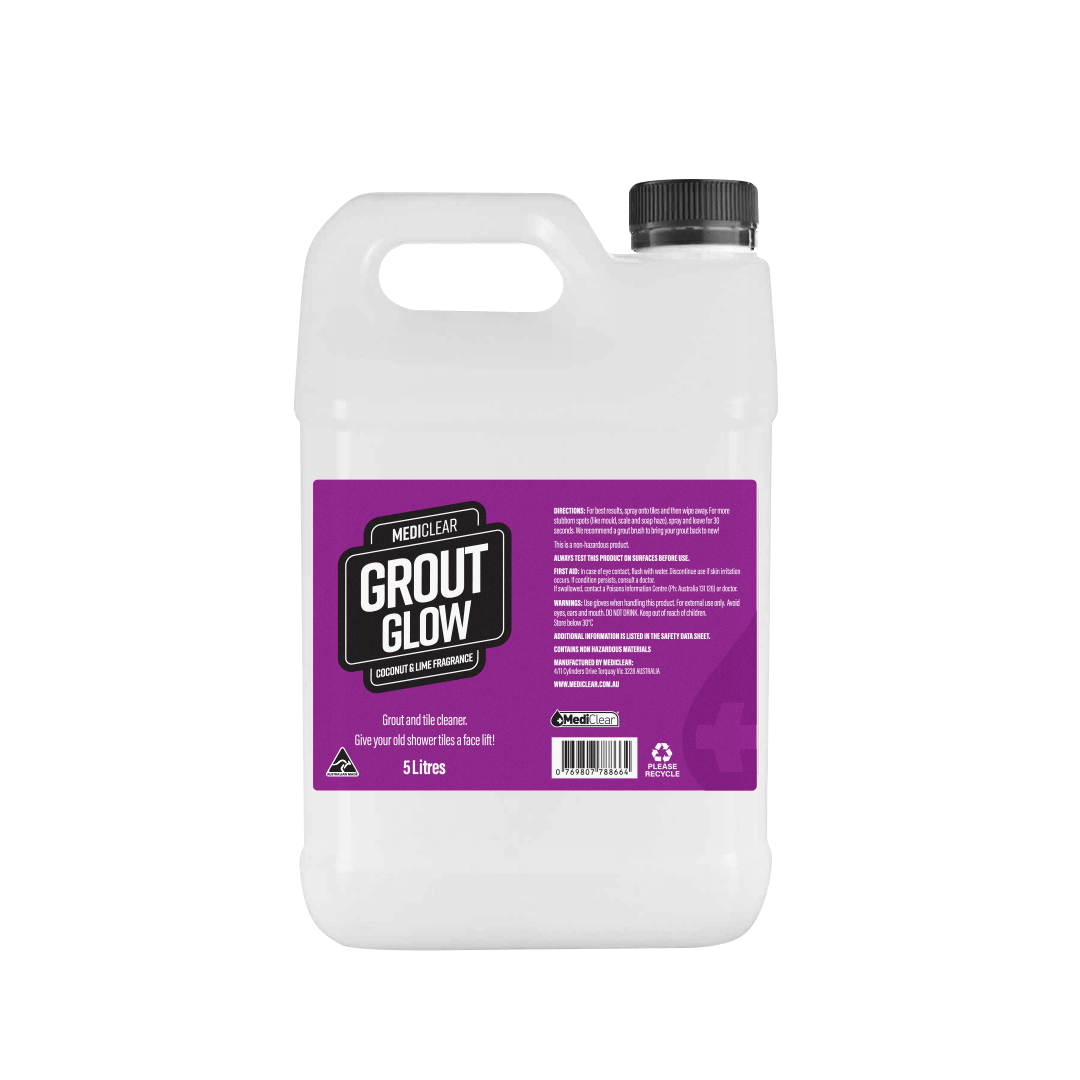 Mediclear Grout Glow Cleaner & Mould Preventor – Coconut & Lime (750Ml, 5L & 25L) - Image 3