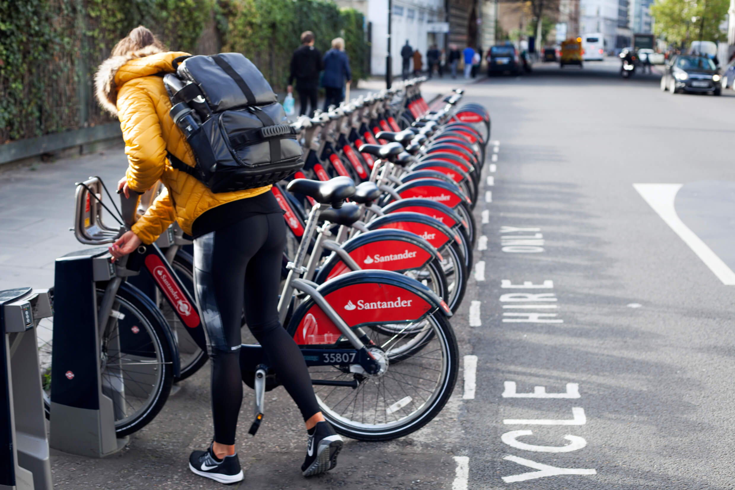 on your bike