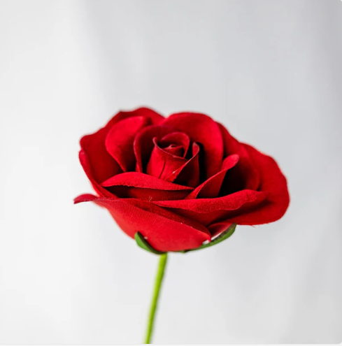 Red Velveteen Bloom - Realistic Artificial Flowers - Image 3