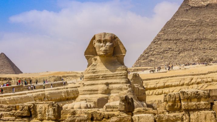 Thousands of travelers flock to see the Great Sphinx of Giza every year