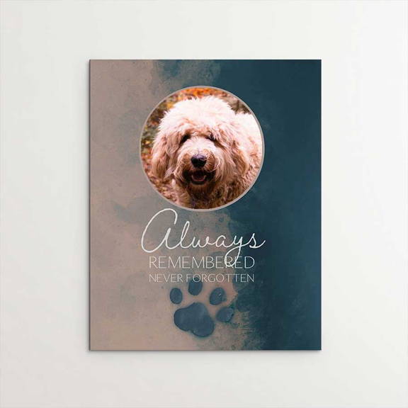 Always Remembered, Never Forgotten, Memorial, Labradoodle