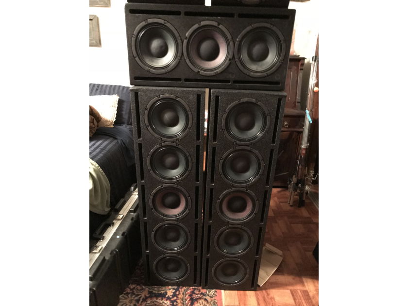 JTR speakers (2)Quintuple 8 (1)triple 8 (2)slanted 8