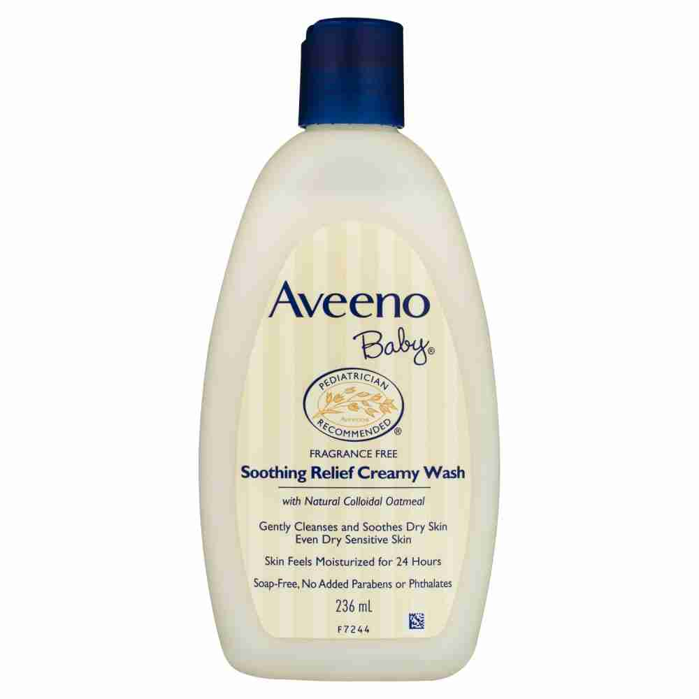 Aveeno Baby Soothing Relief Fragrance Free Creamy Body Wash 236Ml