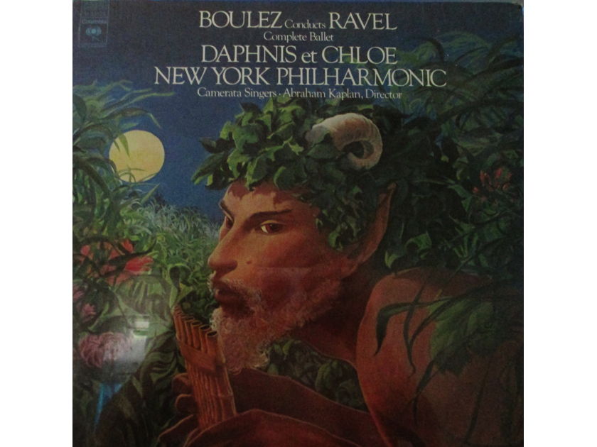 BOULEZ (FACTORY SEALED LP) THE NEW YORK PHILHARMONIC   - RAVEL'S DAPHNIS ET CHLOE (COMPLETE BALLET) COLUMBIA M 33523