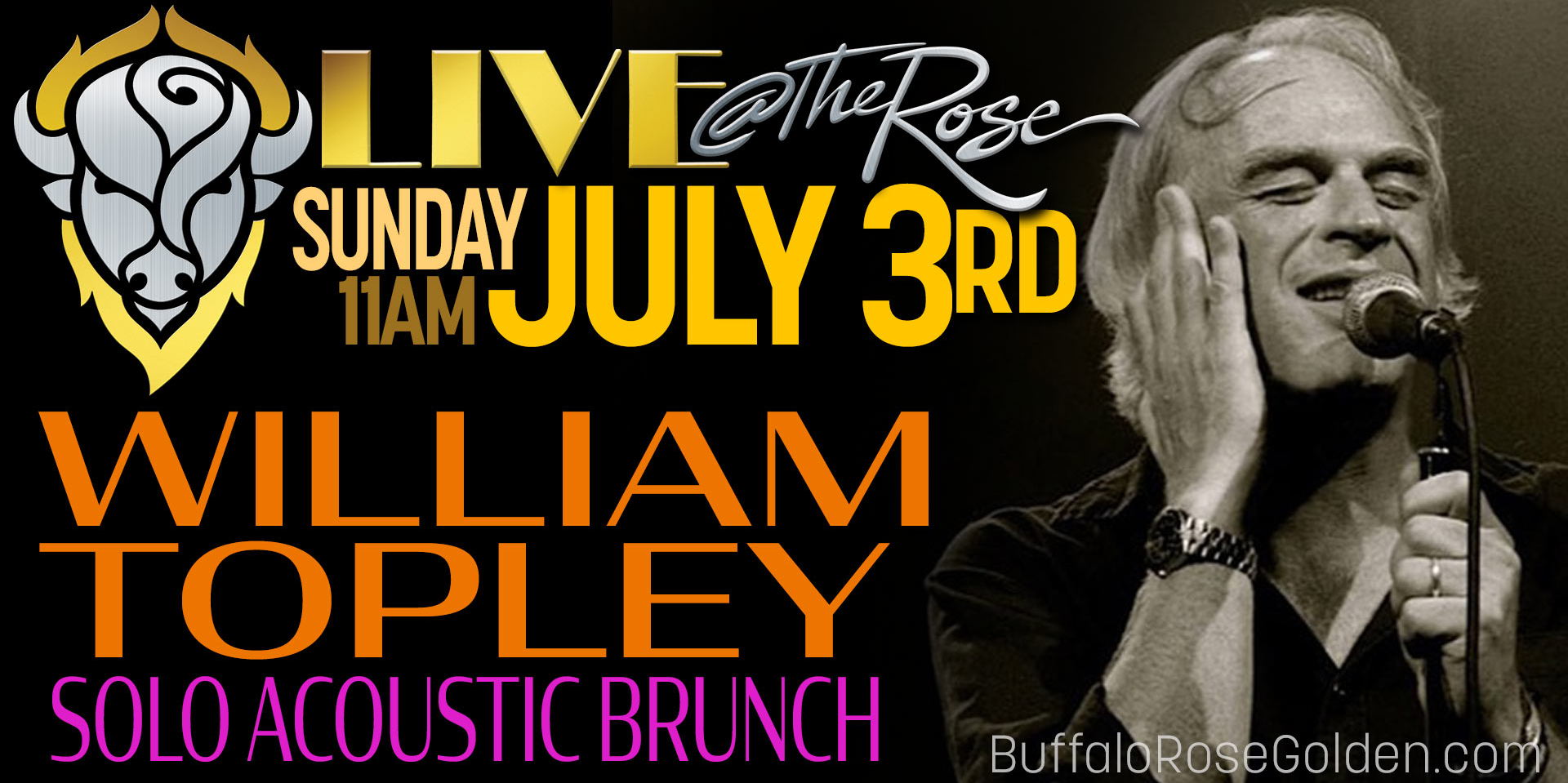 Live @ The Rose - William Topley Solo Acoustic Brunch promotional image