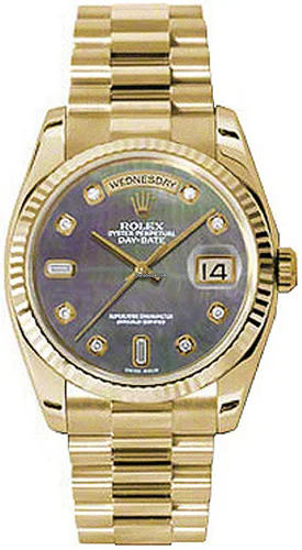 Rolex Day-Date 36 MoP Diamond Dial President Bracelet