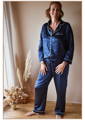 Emily's Pillow Pyjama Pure Soie bleu 19 momme, 100% naturelle pour votre bien-être avec une soie de qualité, préserve votre peau