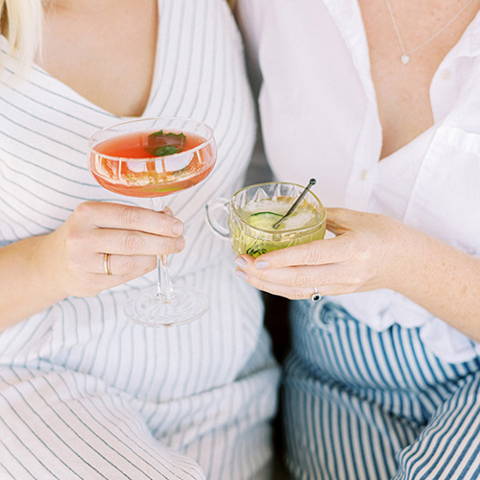 women drinking cocktails - yes cocktail co.