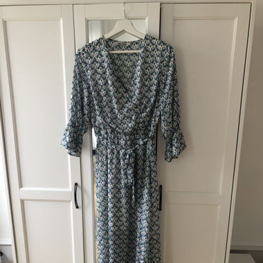 Robe vintage à détails argentés 