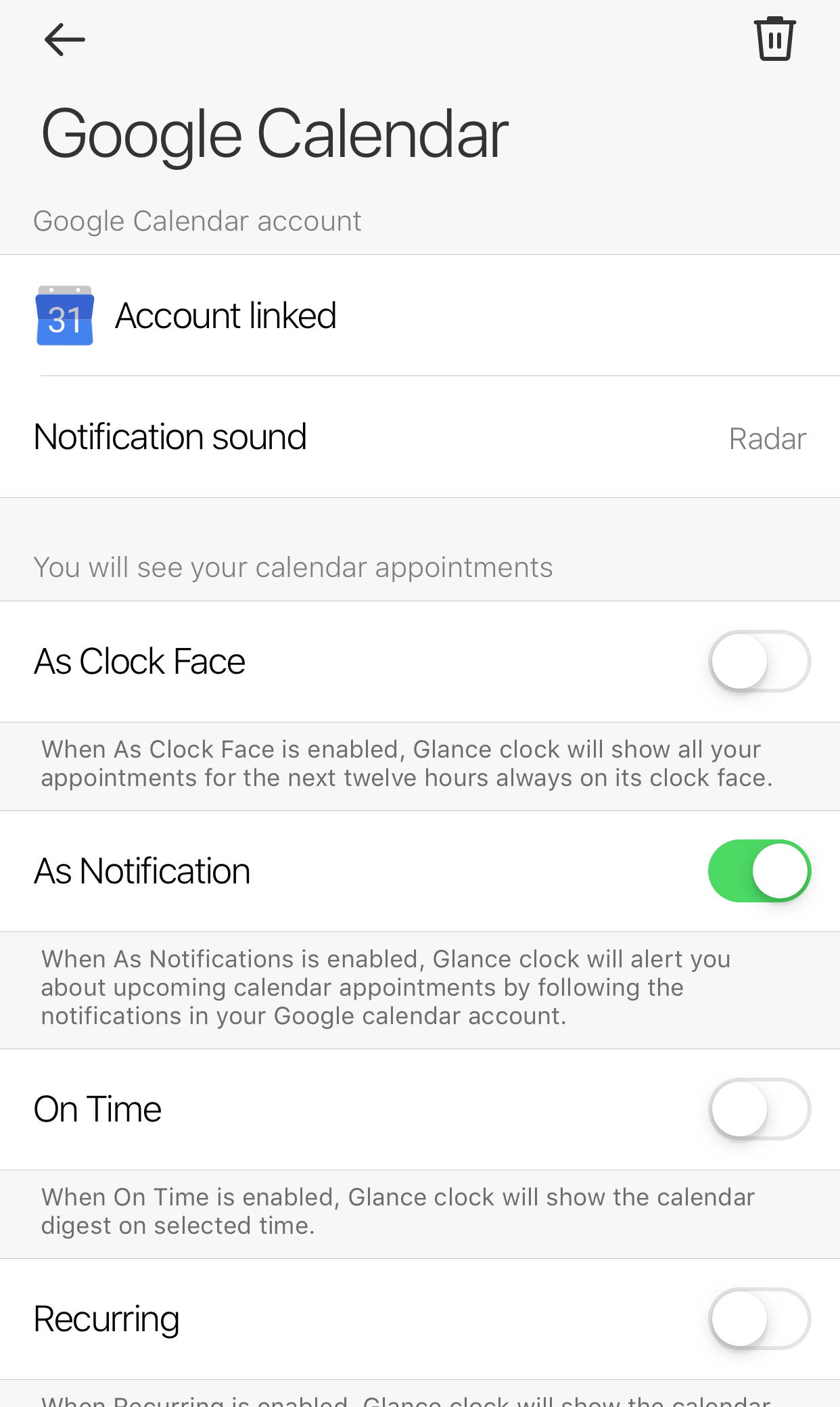 Calendars Glance Clock Shop
