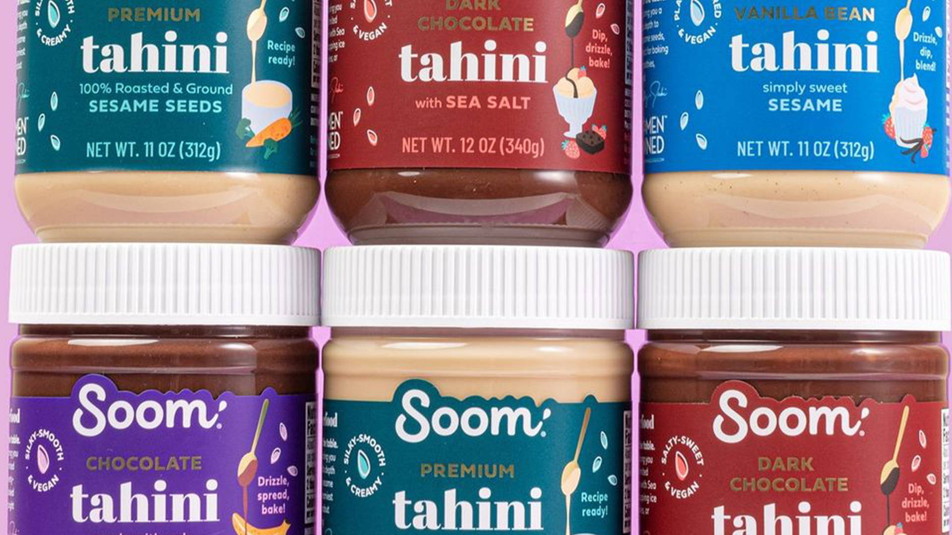 Featured image for Soom's Tasty Tahini Gets a Delicious Makeover Thanks to Pulp+Wire