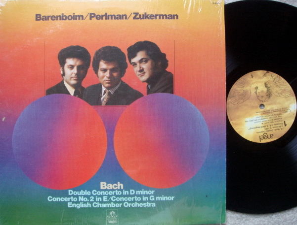 EMI Angel / PERLMAN-ZUKERMAN-BARENBOIM, - Bach Double C...