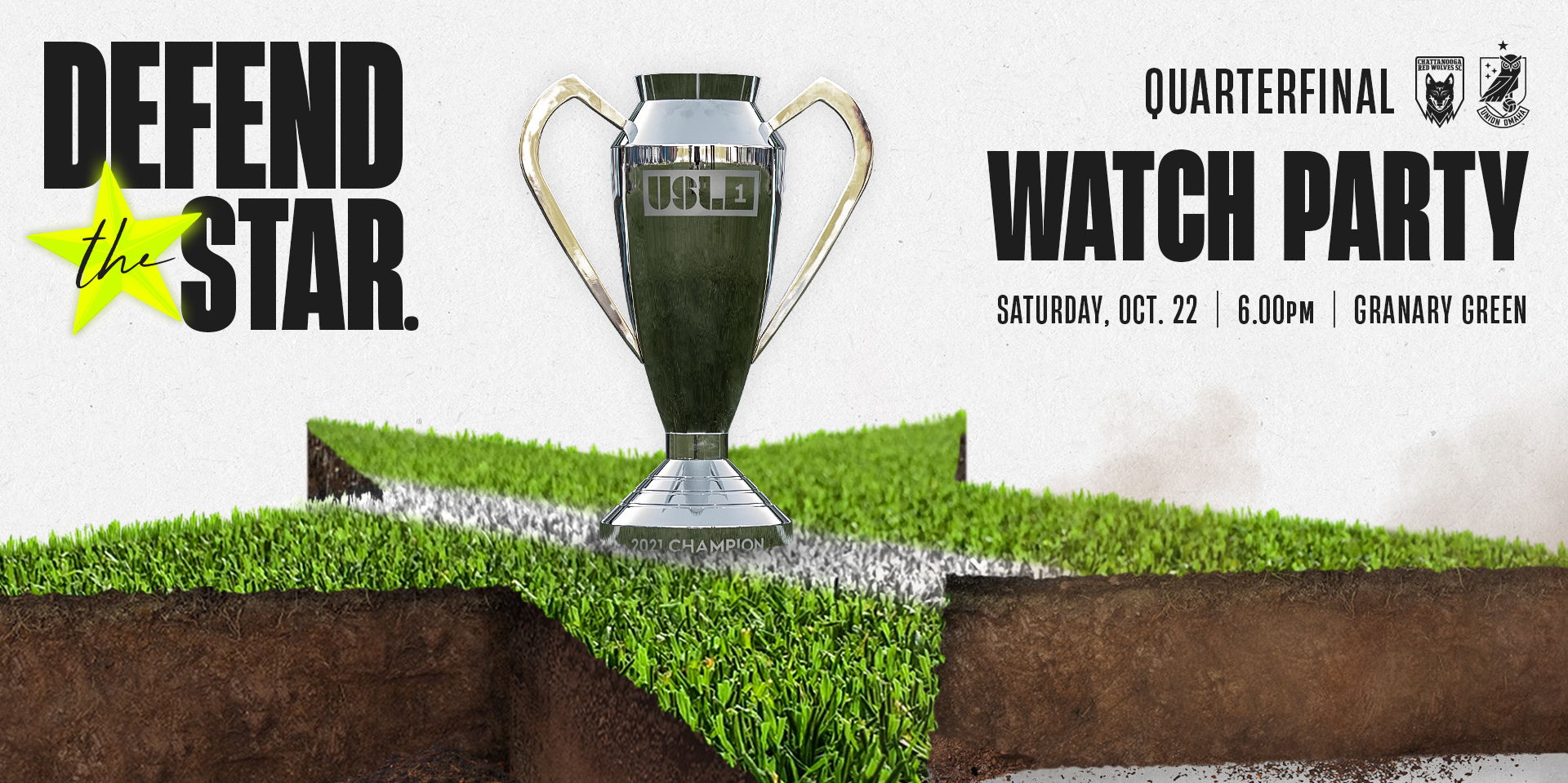 Union Omaha vs Chattanooga Red Wolves Watch Party promotional image