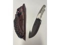  Silver Stag Big Gamer Knife and Leather Sheath with NWTF Logo