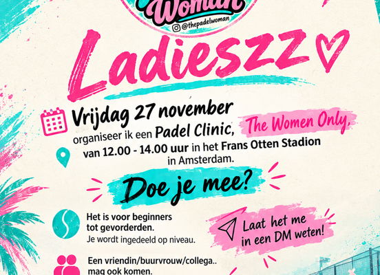 Padel Clinic 'The Woman Only'