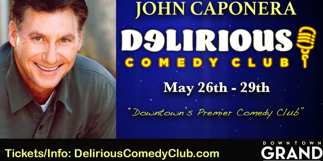 Comedian John Caponera Returns To Delirious Comedy Club promotional image