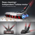 MOOSOO vacuum cleaner 180° flexible LED brush