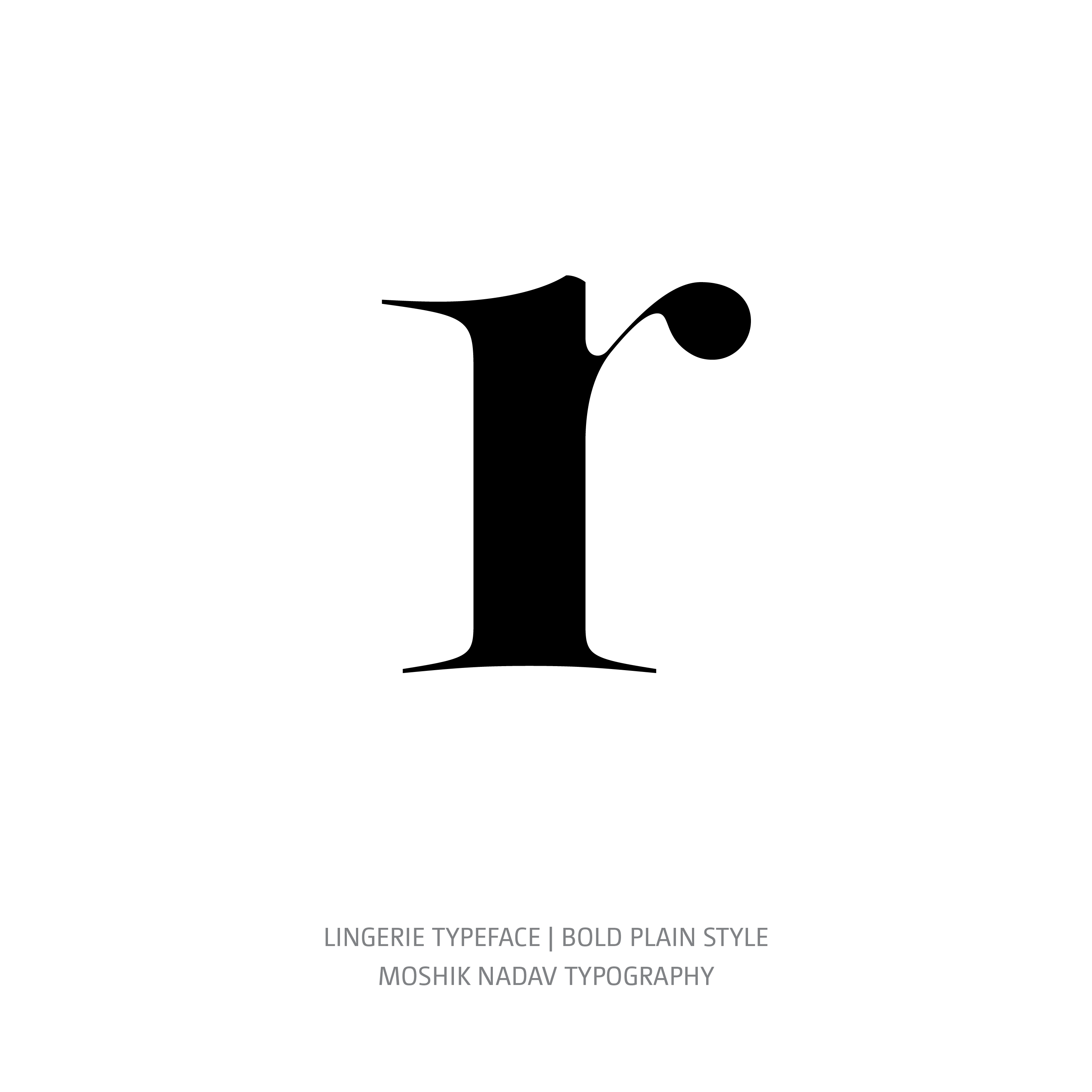 Lingerie Typeface Bold Plain r