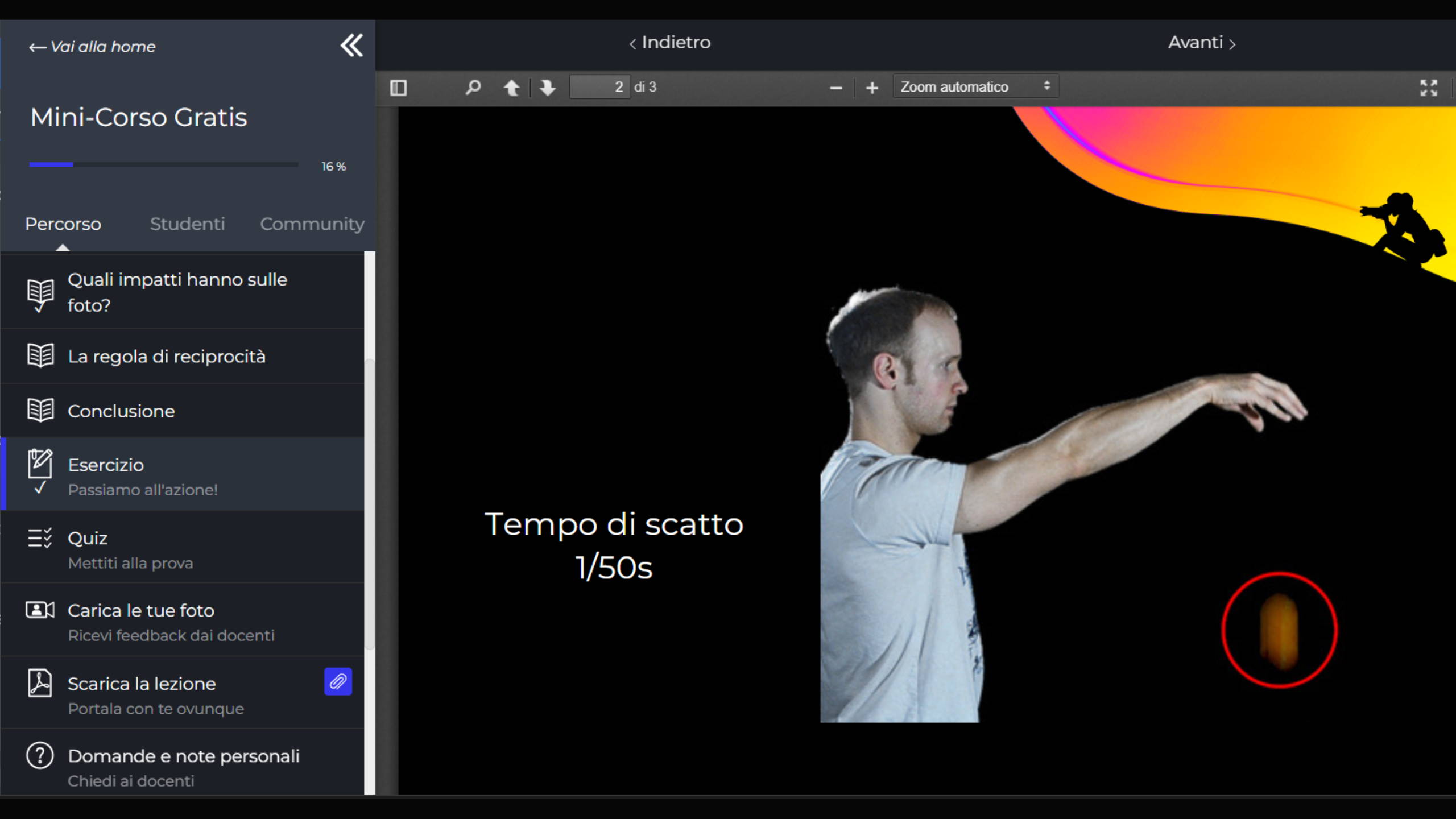 Lezione online apertura del diaframma - Corso di fotografia online - Midnuances