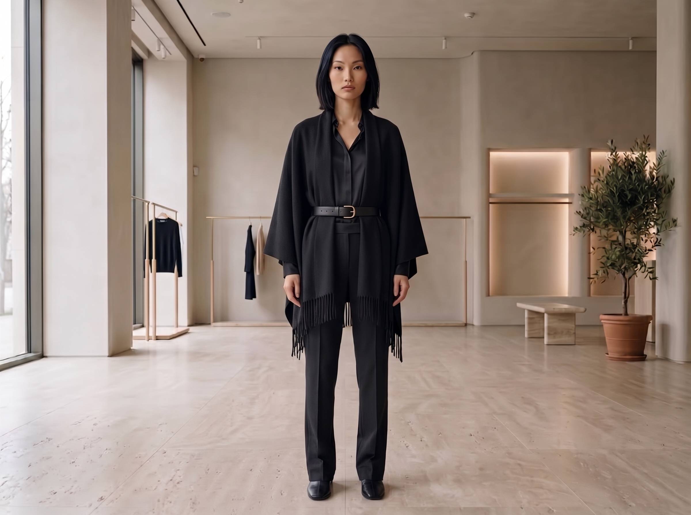 Stick and Ball How to Style a Black Wrap | Luxury Fall Outerwear