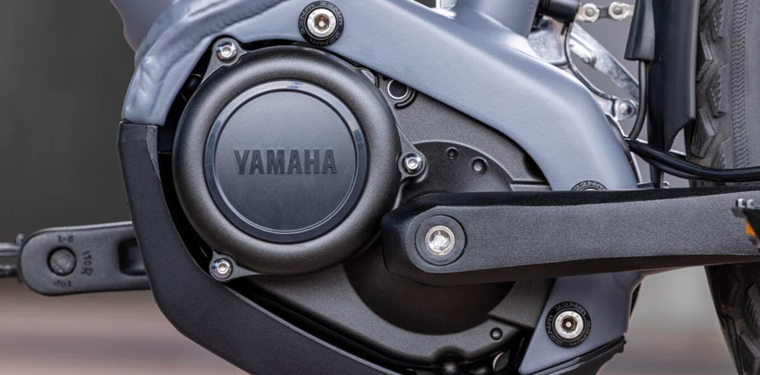 Imagen de recurso de un motor Yamaha de una e-bike.
