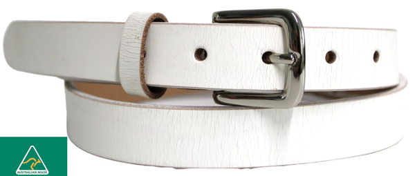 Australian made Genuine Leather Belt 25 mm Width - Image 4
