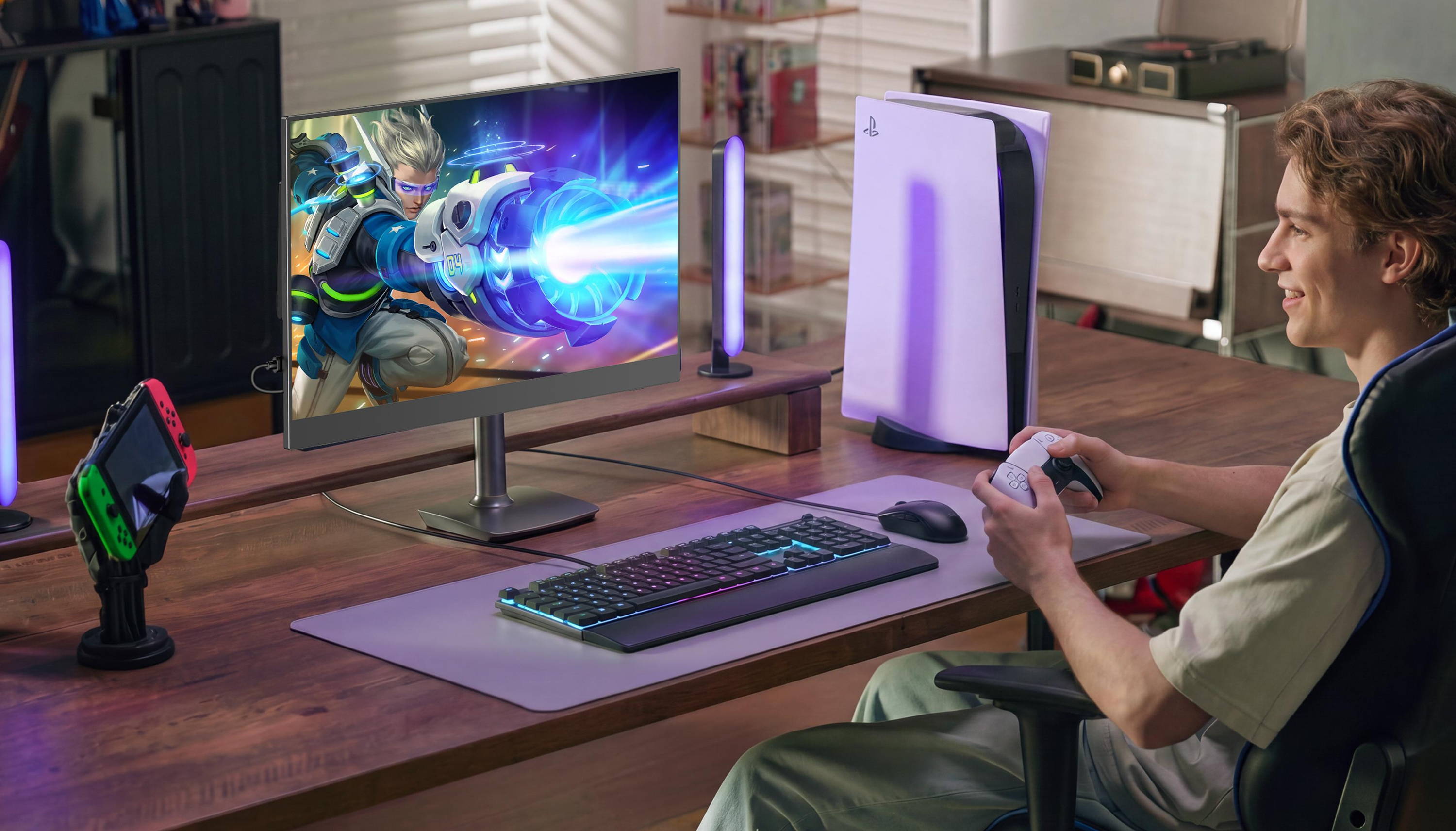 GR16CQ | 16“ 2K 240Hz Gaming Monitor Ultra-Smooth QLED HDR Display