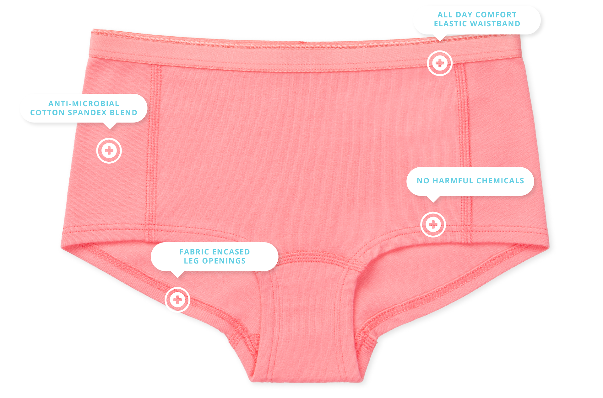 jamie girls brief underwear features