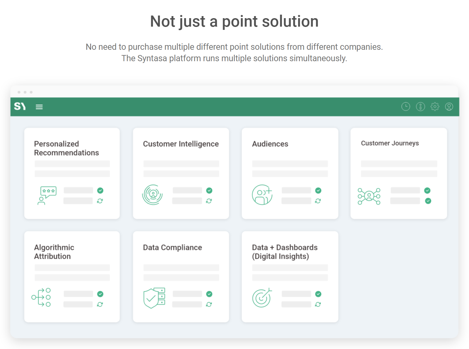 Syntasa product / service
