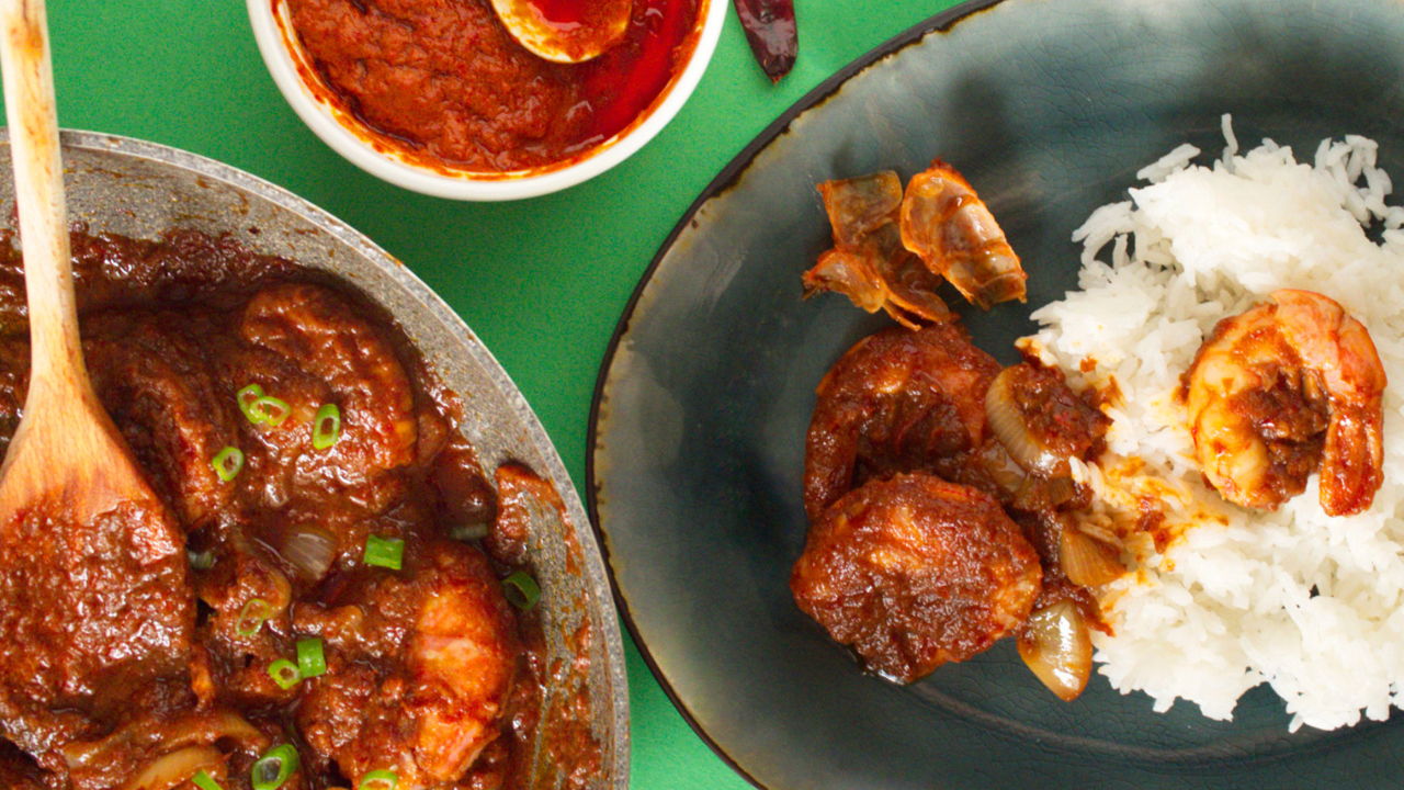 Prawn Sambal (Sambal Udang) - Southeast Asian Recipes - Nyonya Cooking