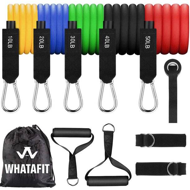 Whatafit Resistance Bands Set With Door Anchor