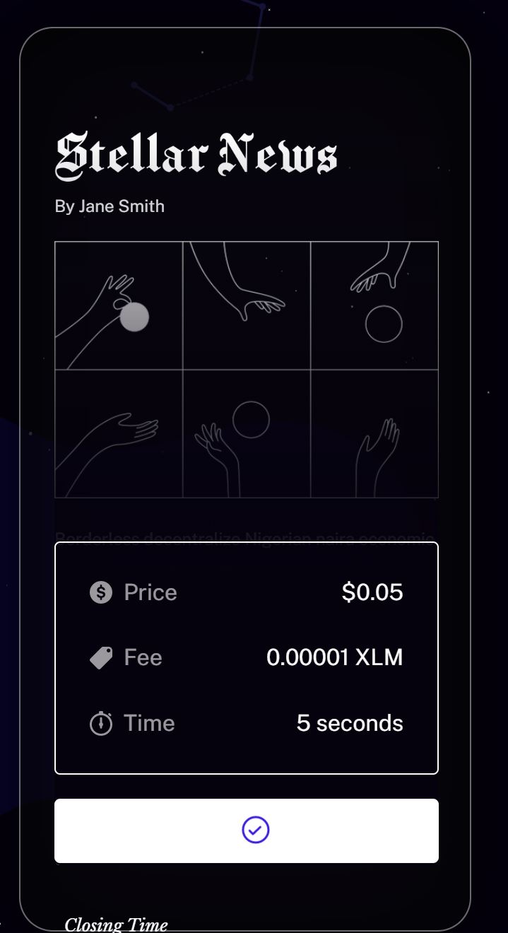 Stellar product / service