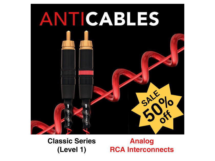 ANTICABLES Level 1 Classic Series  RCA Analog IC 50% OFF