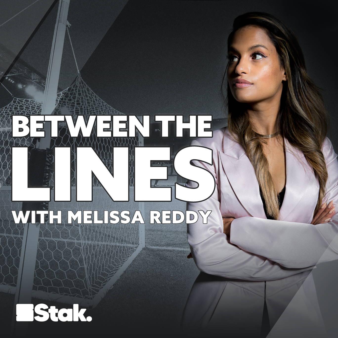 The artwork for the Between The Lines with Melissa Reddy podcast.