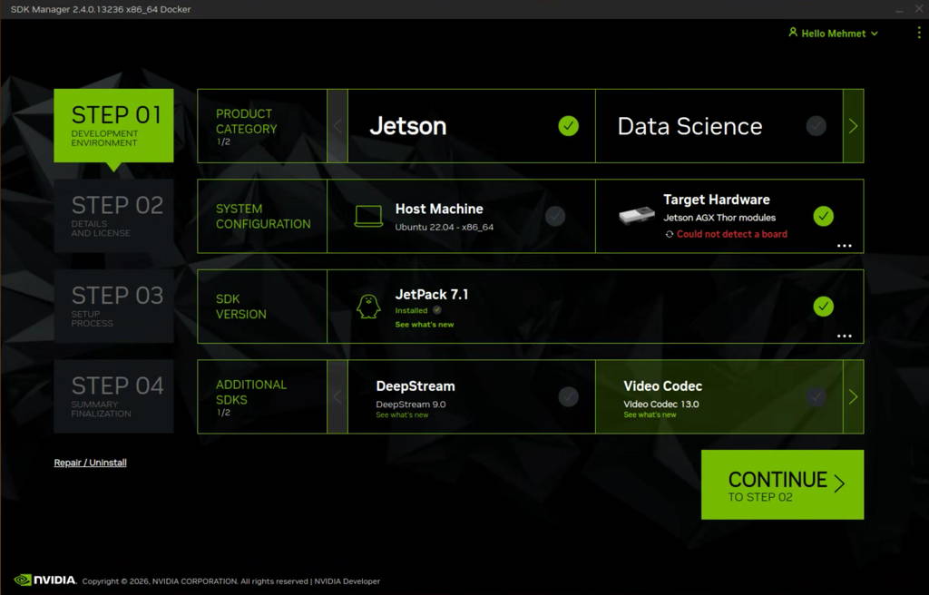 SDK Manager step-1
