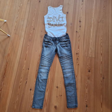 Set Tanktop mit Jeans