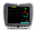 patient monitor with multiple displays