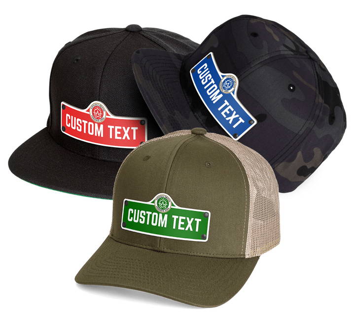 Custom Street Sign Hats
