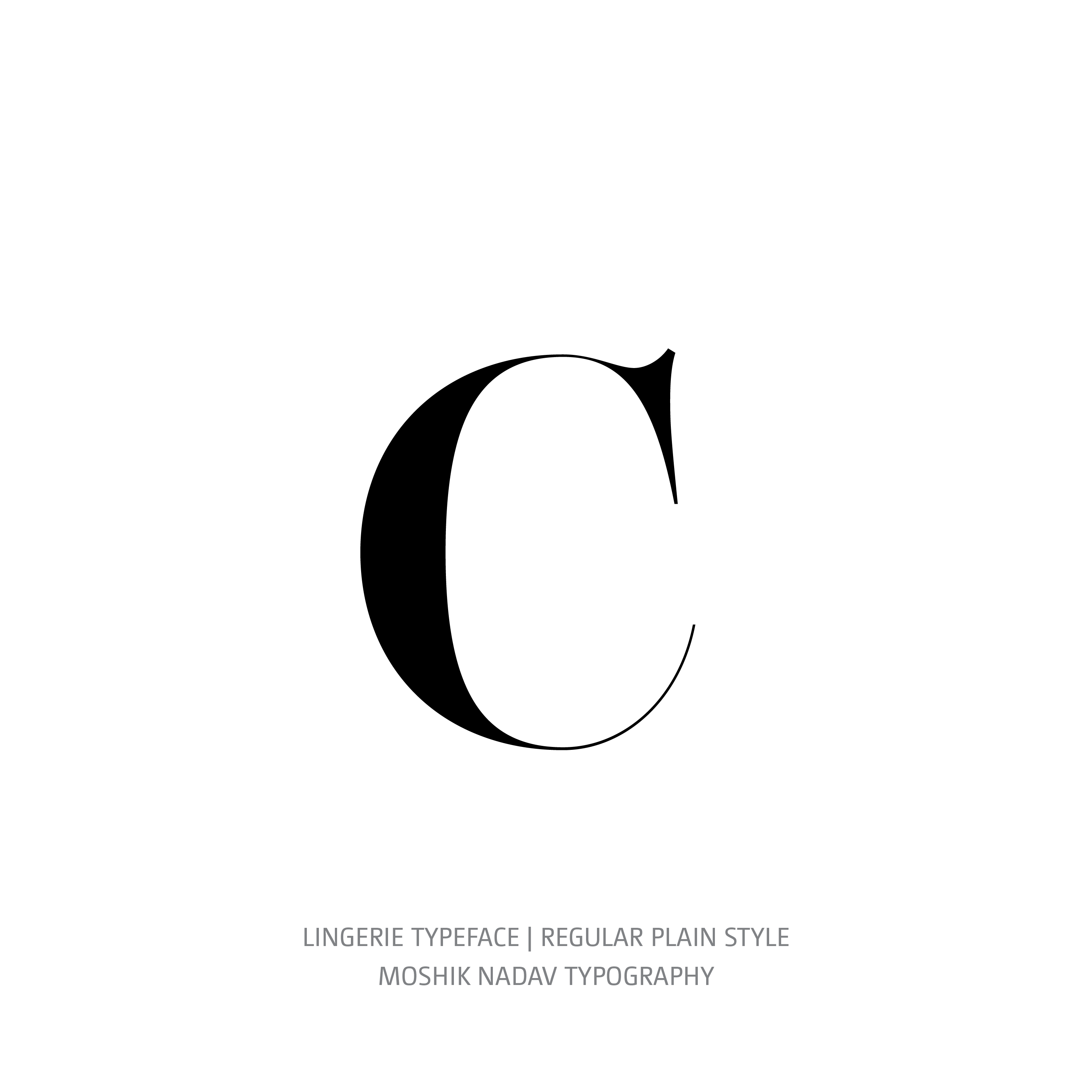 Lingerie Typeface Regular Plain c