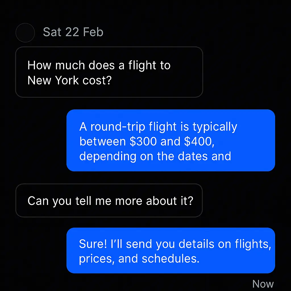 Nexus chat interface dark mode