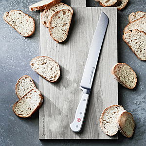 Wusthof Classic 9" Double Serrated Bread Knife, White