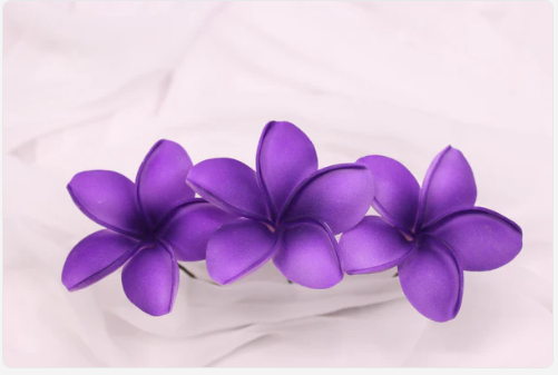 Midnight Bloom Frangipani Real Touch (6 Pack) - Realistic Artificial Flowers - Image 4