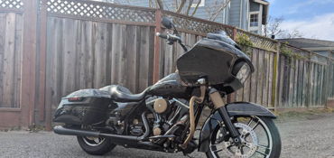2016 HARLEY-DAVIDSON FLTRXS ROAD GLIDE SPECIAL "BLACK QUARTZ" motorcycle for rent near Millbrae, CA