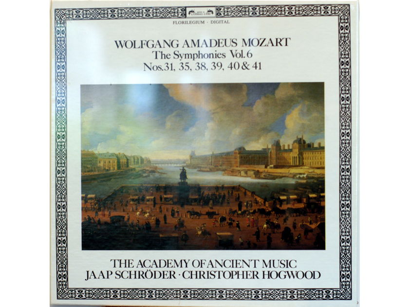 Wolfgang Amadeus Mozart Sealed - Symphonies Vol. 6 Jaap Schroder Cristopher Hogwood 4-Lp box set