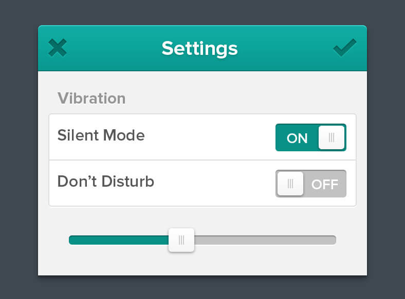 Green Flat UI - набор веб элементов для Фотошоп