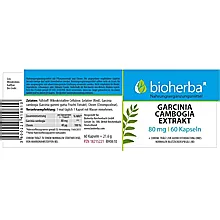 Garcinia Cambogia Extrakt 80 mg 60 Kapseln