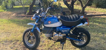 2020 HONDA MONKEY motorcycle for rent near Dallas, TX