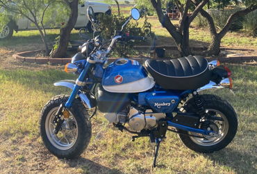 2020 HONDA MONKEY motorcycle for rent near Dallas, TX